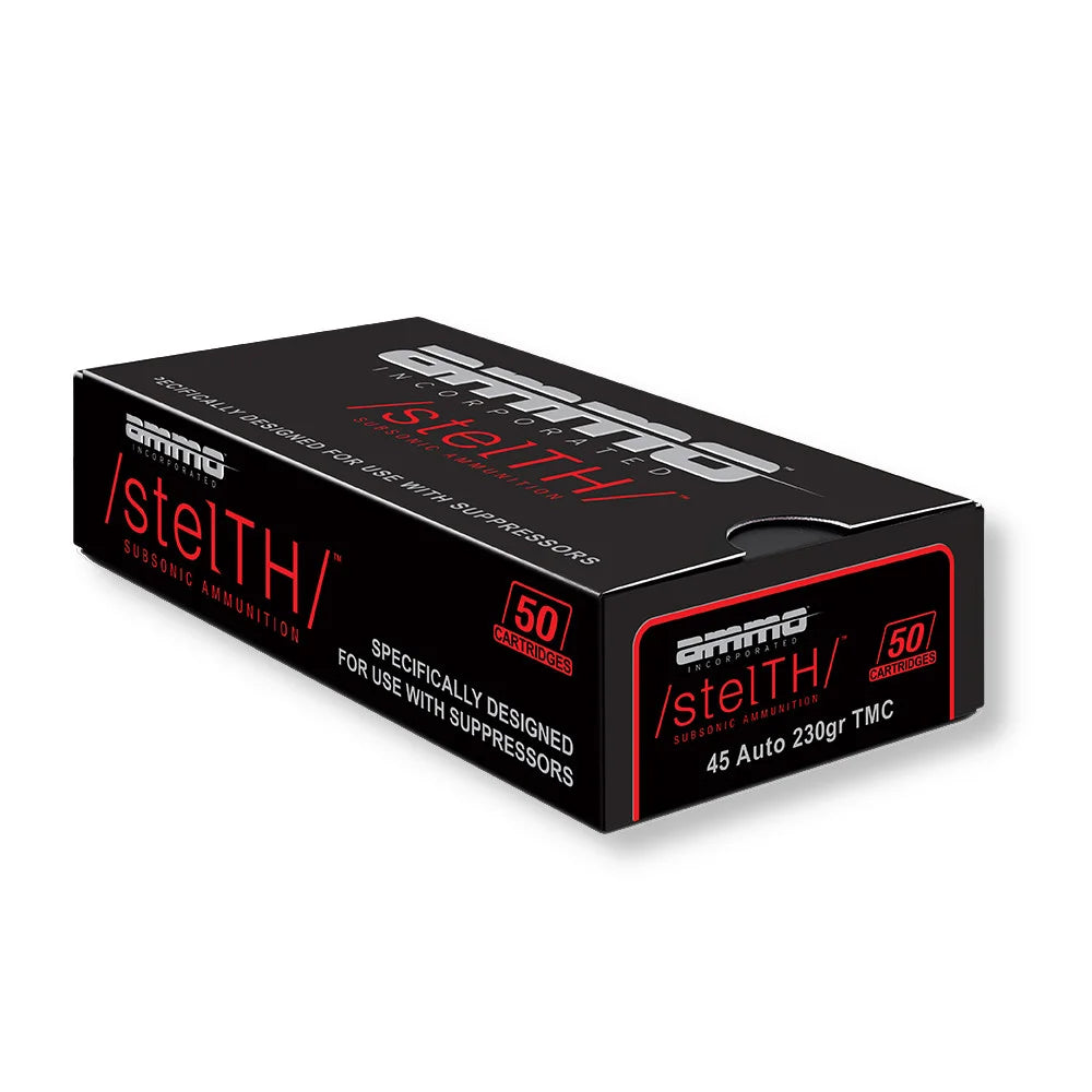 Ammo Inc .45 ACP/Auto 45230TMCSTL stelTH Total Metal Case TMC 230 Grain