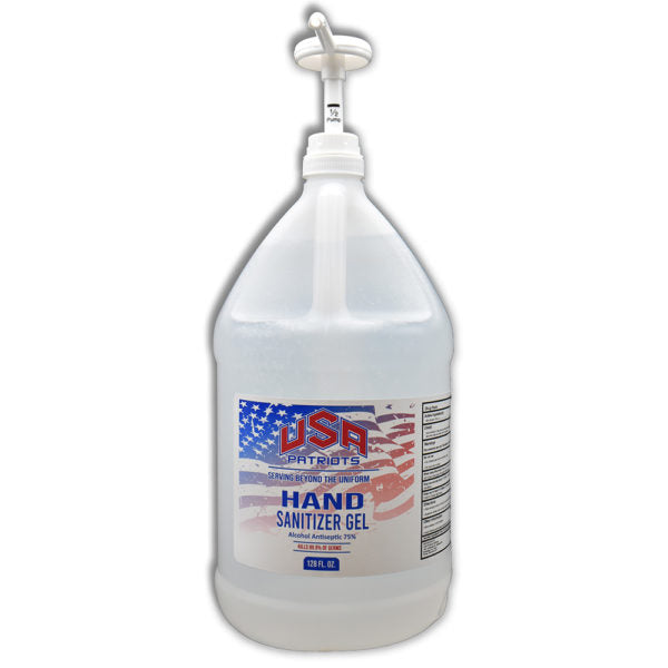 USA Patriots 1 Gal Hand Sanitizer Gel (4-Count Case)