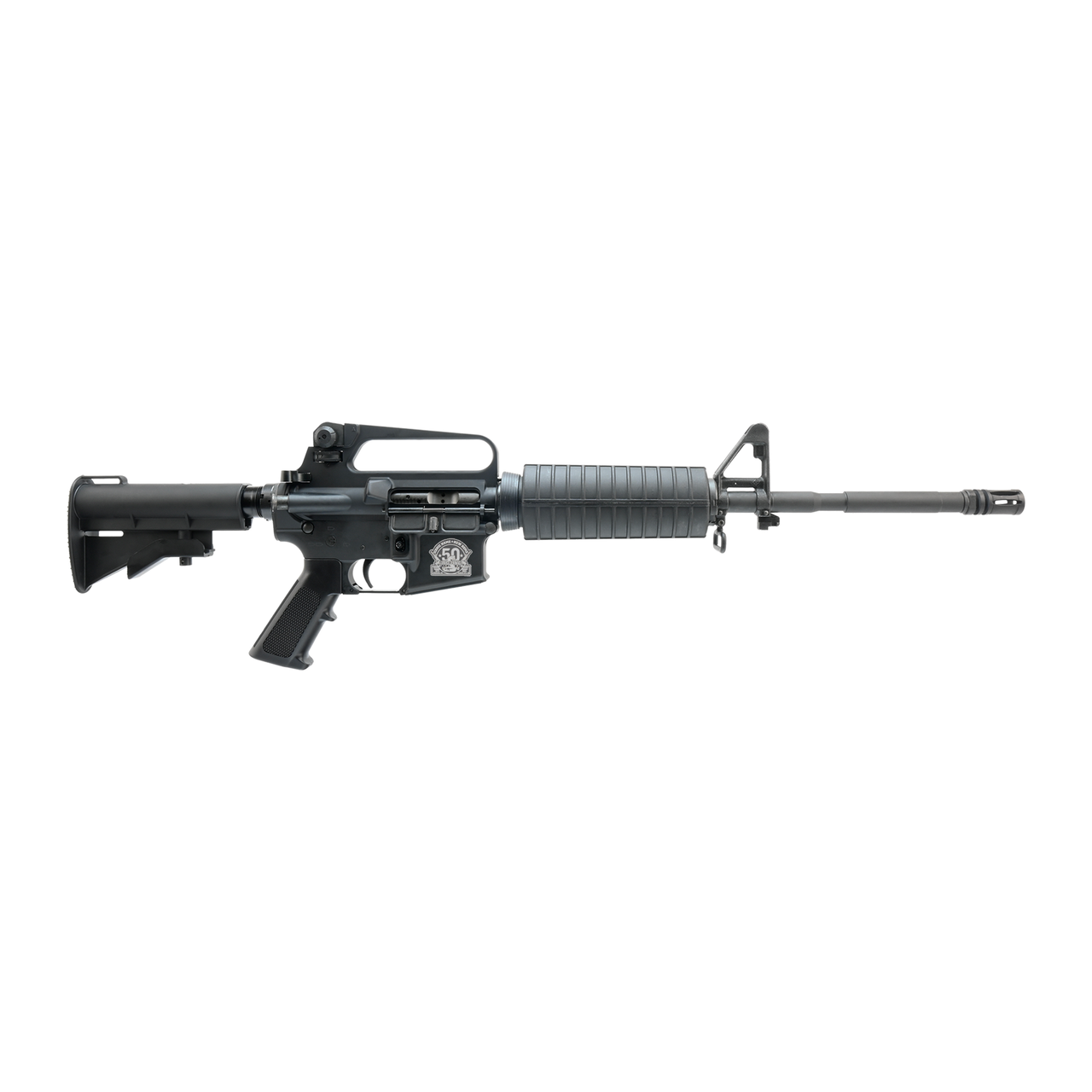 Bushmaster M4A2 Silver 50th Anniversary 5.56 Rifle, 16-Inch with Adjustable Stock