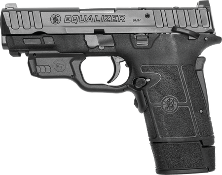 SMITH & WESSON EQUALIZER 9MM W/ CRMSN TRC LSRGUARD 3.675" 10RD,13RD,15RD