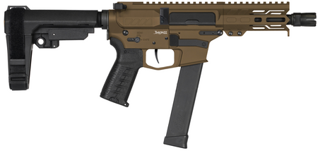 CMMG PISTOL, BANSHEE, MKG, 45 ACP, 5", MIDNIGHT BRZ W/ADJ RIP BRACE