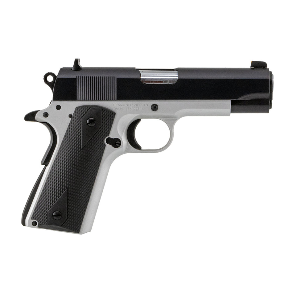 SDS TISAS 1911 Aviator 9mm Pistol, 4.25" Aluminum Frame, Black Slide