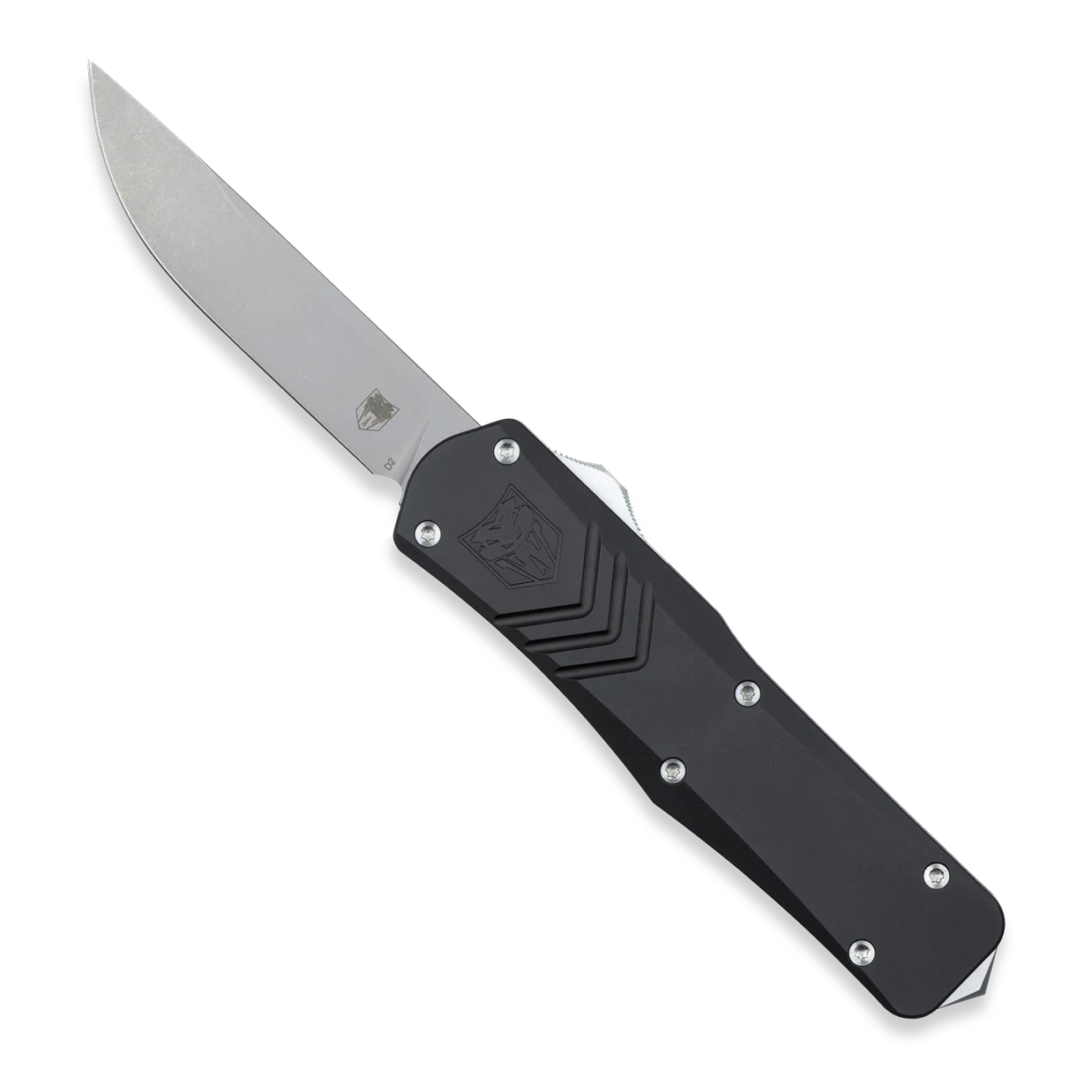 CobraTec Med FS-X Gen 2 Black Drop Non-Serrated OTF Knife