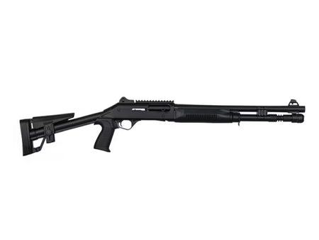Panzer Arms M4 Tactical 12GA Semi-Auto Shotgun with Fixed Skeleton Stock, Black
