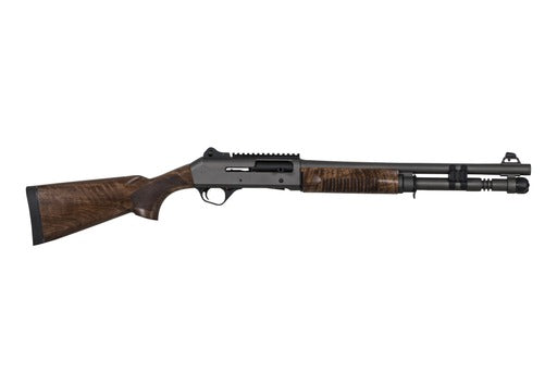 Panzer Arms M4 Tactical 12GA Shotgun, Gray with Walnut Stock Set