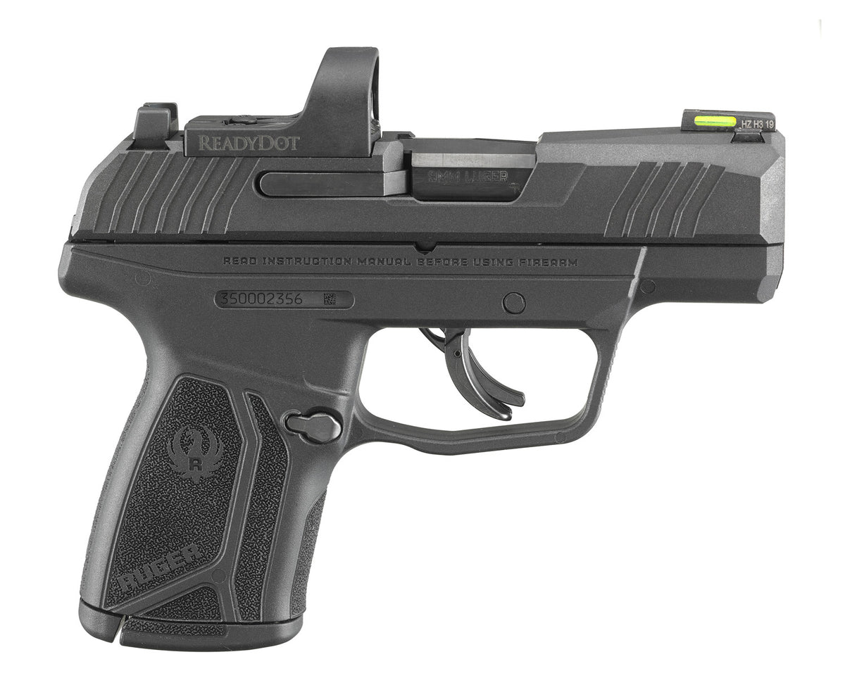 Ruger MAX-9 9mm Pistol, Black, 3.2", 12+1, w/ Ruger ReadyDot Reflex Optic