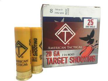 ATI 20 Gauge Shotgun Shells Target Load #8 7/8 oz 2.75 in