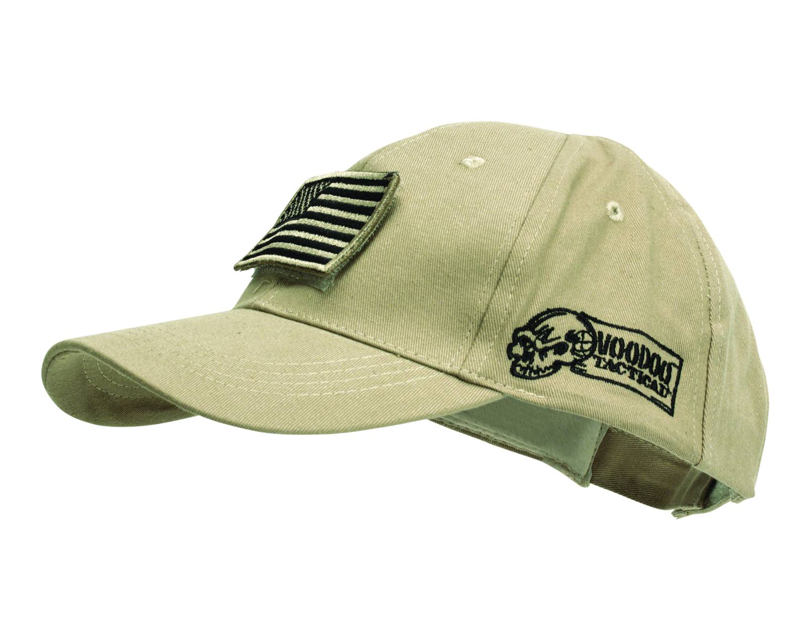 Voodoo Tactical Sand Colored Cap with Removable Flag Patch