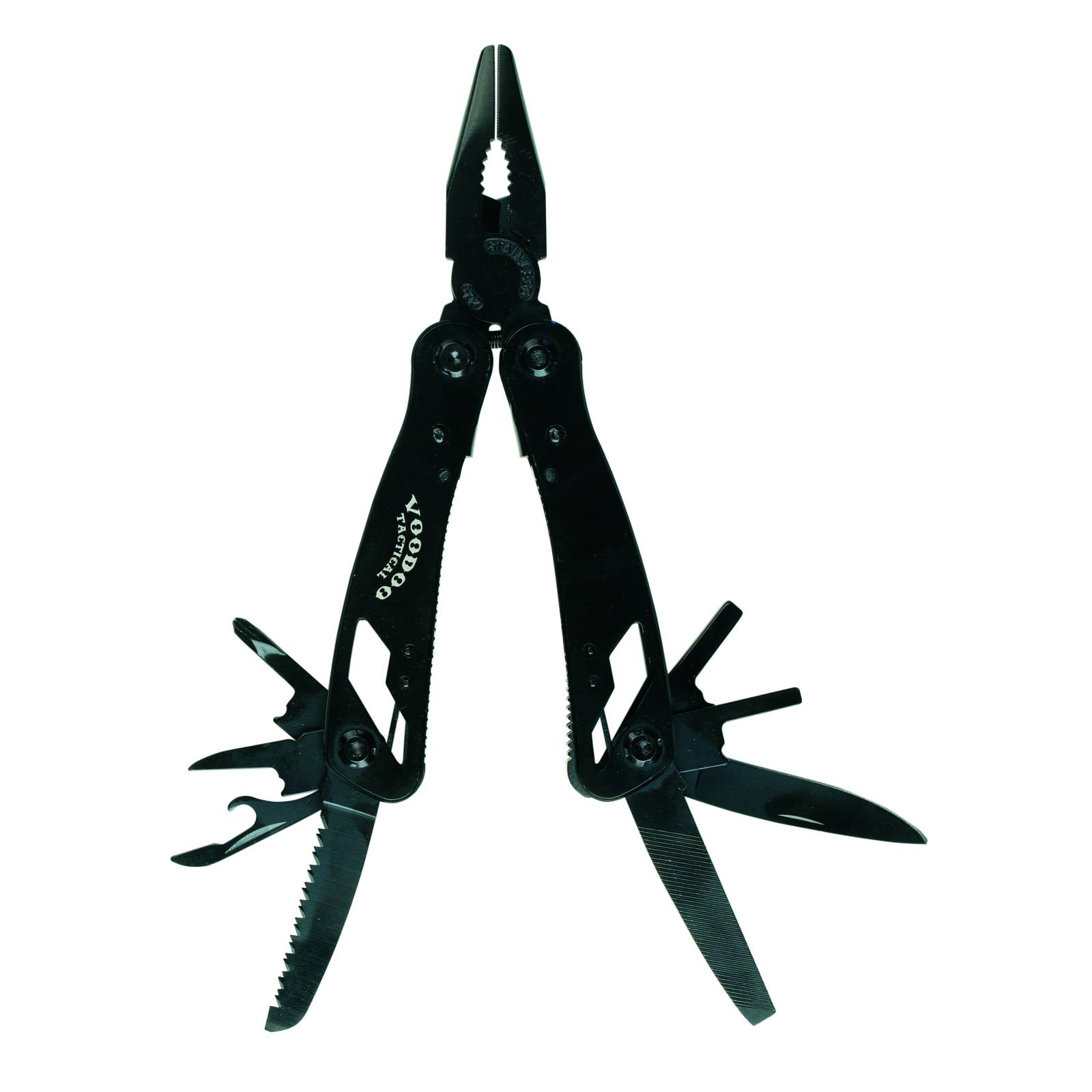Voodoo Tactical Black Folding Multi-Tool Stainless Steel