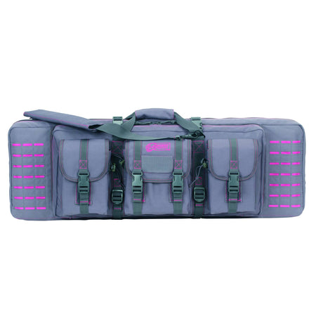 Voodoo Tactical 36" MOLLE Padded Weapons Case (Black with Pink)