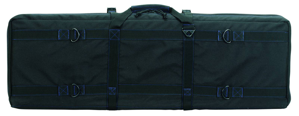 Voodoo Tactical 36" MOLLE Padded Weapons Case (Black with Blue)