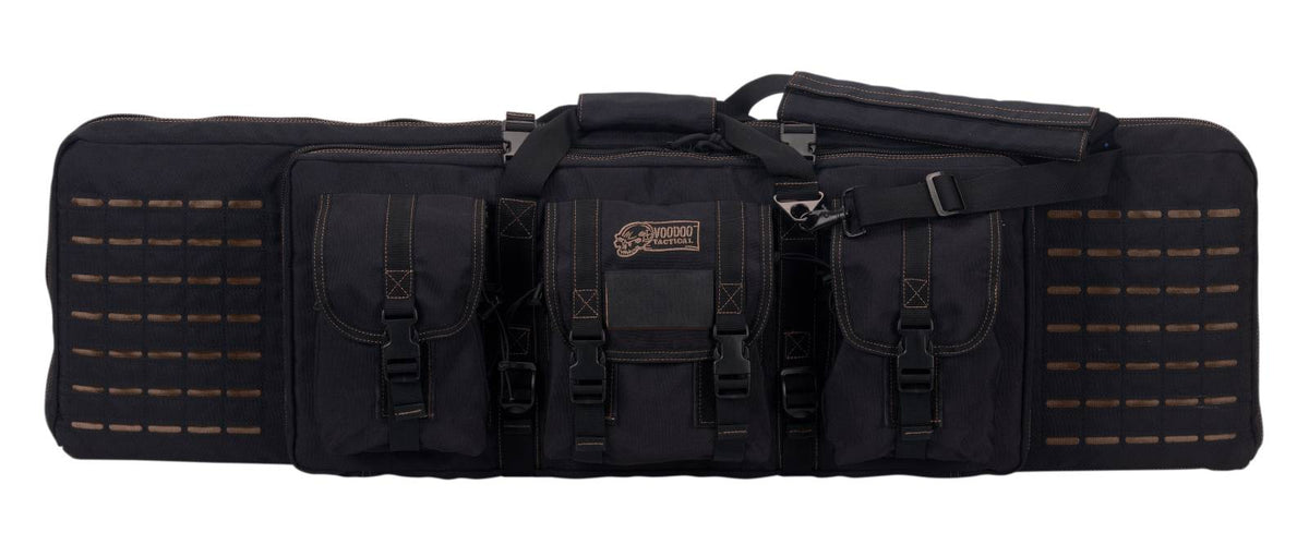 Voodoo Tactical 42" MOLLE Padded Weapons Case (Black with Coyote)