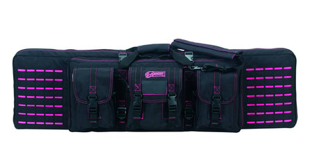 Voodoo Tactical 42" MOLLE Padded Weapons Case (Black with Pink)