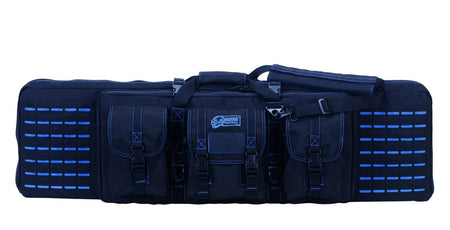 Voodoo Tactical 42" MOLLE Padded Weapons Case (Black with Blue)