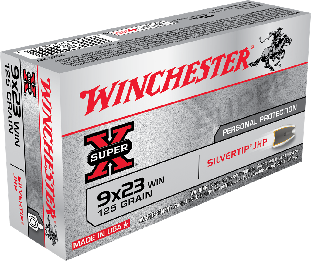 Winchester 9x23mm Winchester Handgun Ammo Hollow Point Jacketed Hollow Point JHP 125 grain 