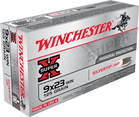 Winchester 9x23mm Winchester Handgun Ammo Hollow Point Jacketed Hollow Point JHP 125 grain 