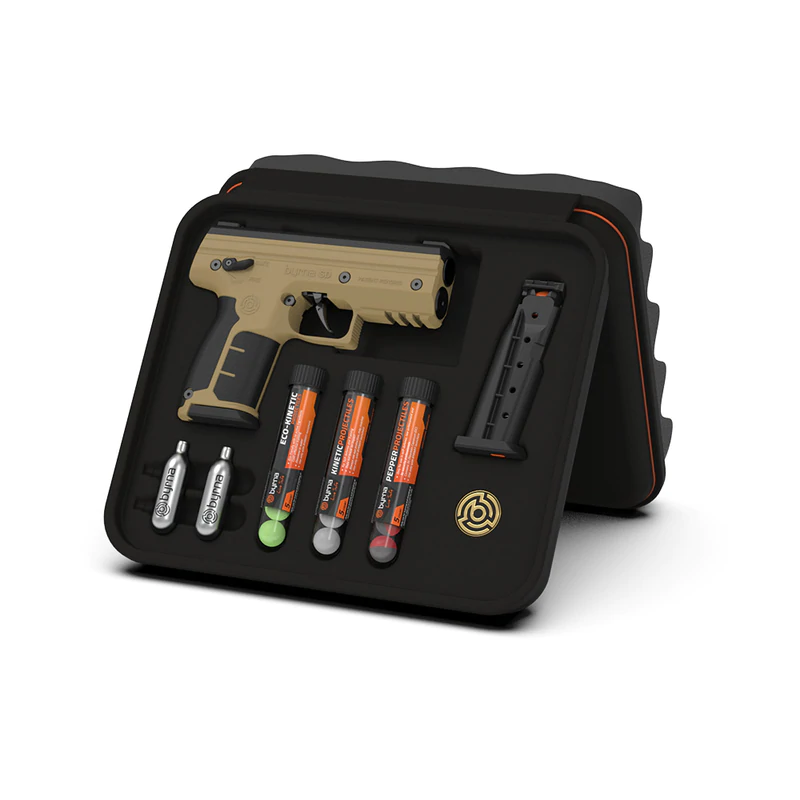 Byrna SD Pepper Ball Launcher Starter Kit Tan Finish