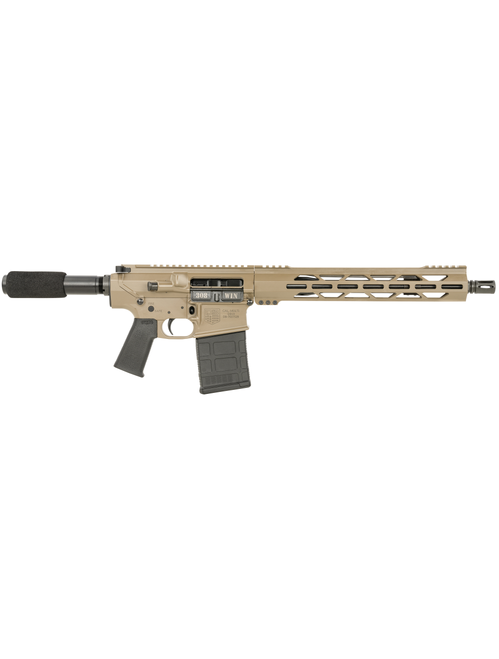 Diamondback DB10 .308 Win 13.5" FDE Pistol, 13" M-LOK Handguard, 20-Round Capacity