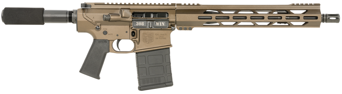 Diamondback DB10 .308 Win 13.5" Midnight Bronze Pistol, 13" M-LOK Handguard, 20-Round Capacity