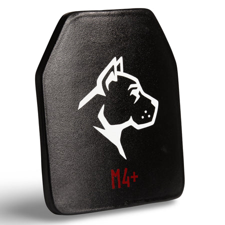 Guard Dog M4+ LVL 4 Advanced Ceramic Armor Plate 10x12 Single Curve Anti-Spall