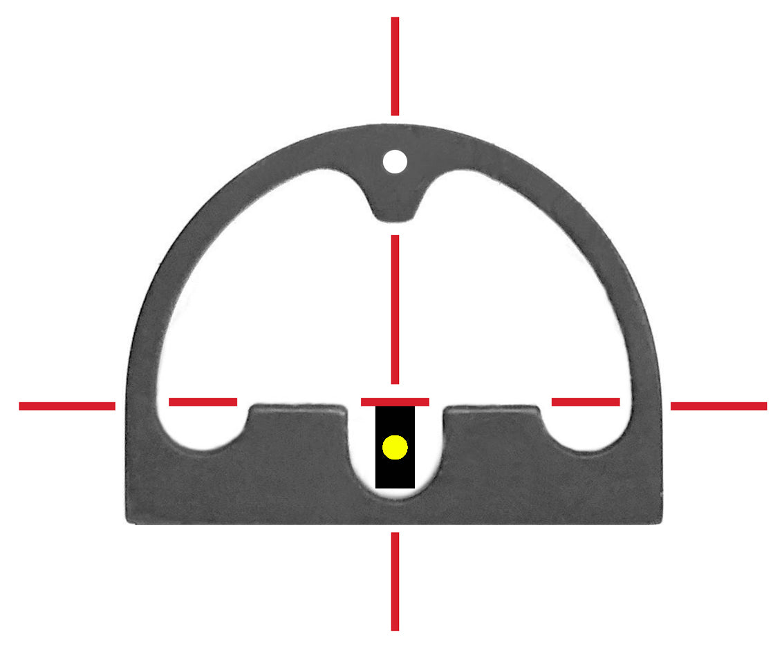 Diamondhead Hole Shot Night Sight Set Glock 17/19/22/23 Tritium Front Post Yellow Rear Indicator