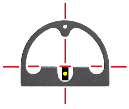 Diamondhead Hole Shot Night Sight Set Glock 17/19/22/23 Tritium Front Post Yellow Rear Indicator