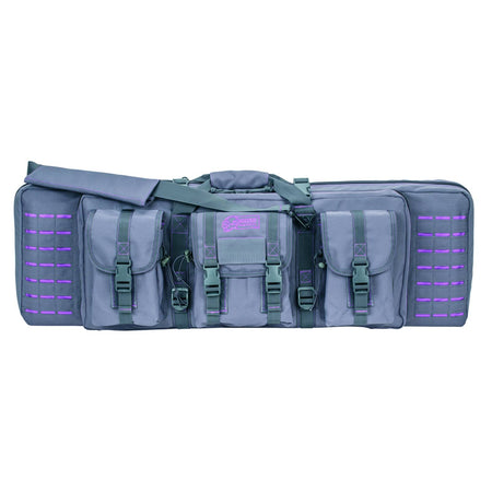 Voodoo Tactical 36" MOLLE Padded Weapons Case (Gray with Purple)