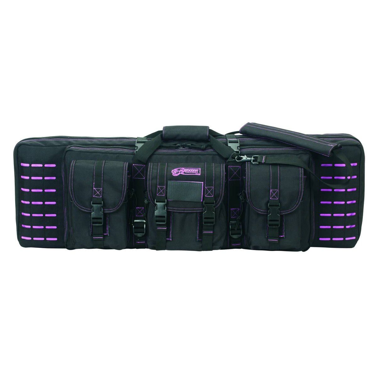 Voodoo Tactical 36" MOLLE Padded Weapons Case (Black with Purple)