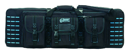 Voodoo Tactical 36" MOLLE Padded Weapons Case (Black with Teal Stitching)