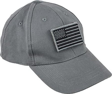 Voodoo Tactical Gray Cap Featuring Removable Flag Patch