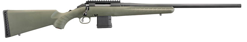 Ruger American Predator .223 Rem 22" Threaded Barrel, Moss Green Stock, 10-Round Detachable Mag