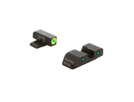 AmeriGlo Springfield Hellcat STD Tritium Night Sight Set Green Front Green/Black Rear