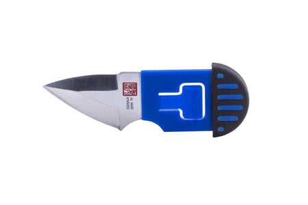 Al Mar Stinger Folder Blue and Black Handle Knife