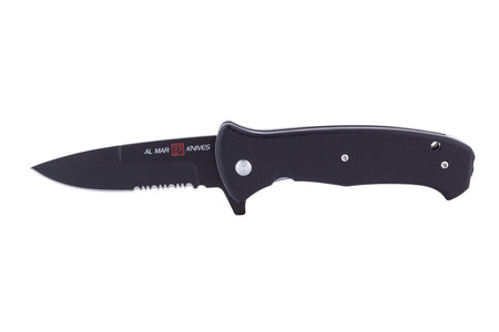 Al Mar S.E.R.E. Night 3.6 In D2 Blade Black Combo Edge G-Series Folder