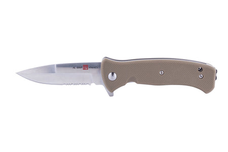 Al Mar Mini S.E.R.E. 3" 8CR Combo Blade Coyote Folding Knife