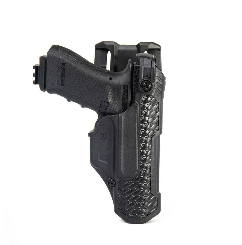 Blackhawk L3D T-Series Glock 17 22 LH Basketweave Holster with Streamlight TLR7 TLRR