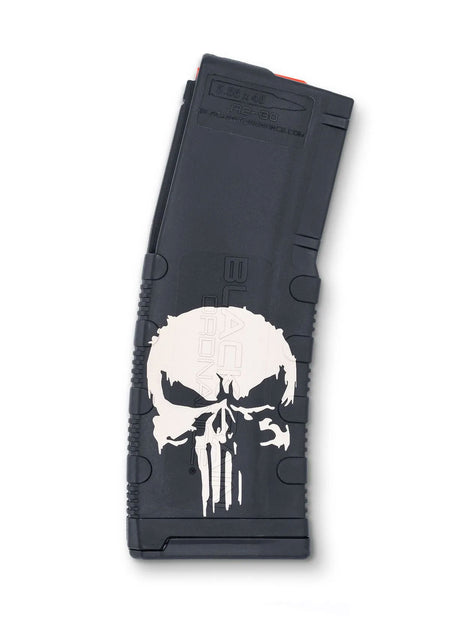 Black Rain 30-Round Punisher Laser Etched Rifle Magazine