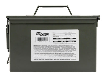 Sig Sauer .277 Sig Fury Rifle Ammo Can Full Metal Jacket FMJ 113 grain 