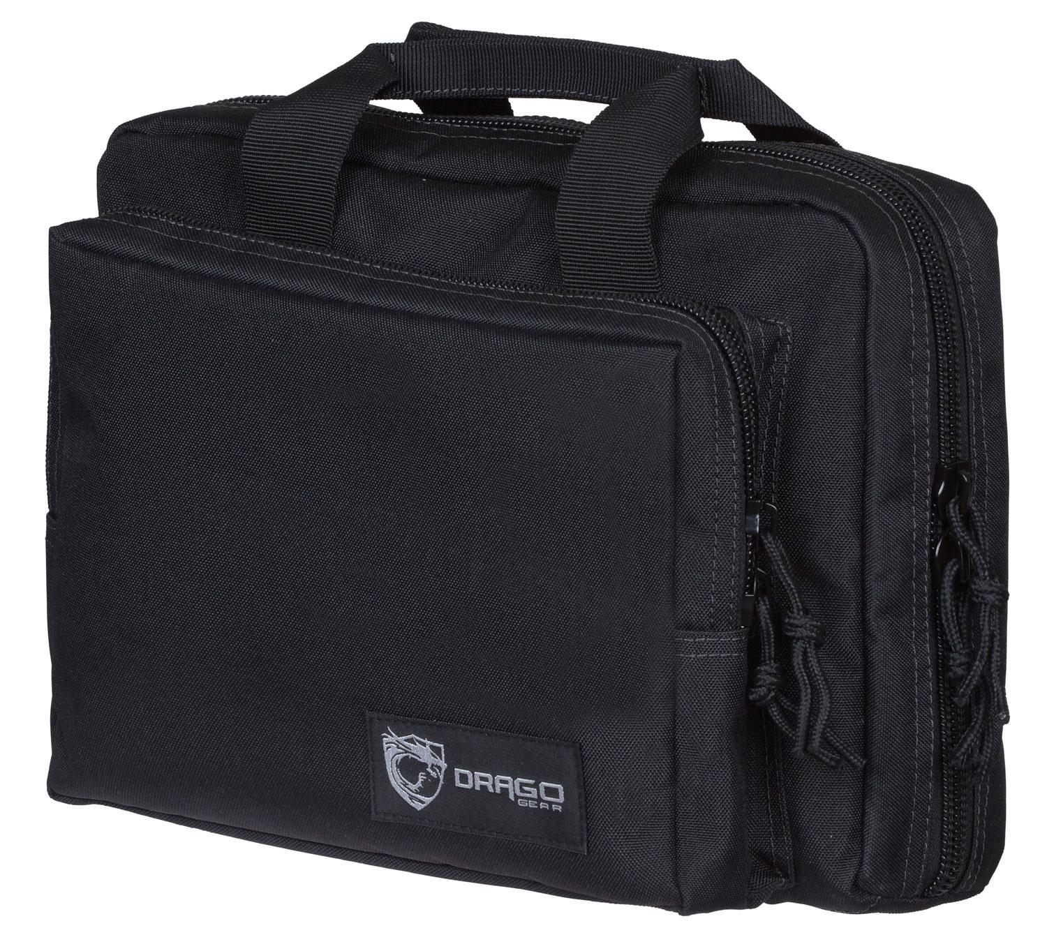 Drago Pro Gear Black Double Pistol Carry Case
