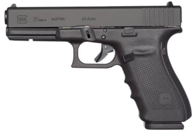 Glock 21 Gen 4 .45 ACP Pistol, Police Trade-In, 3-13rd Magazines, Box, Good Condition