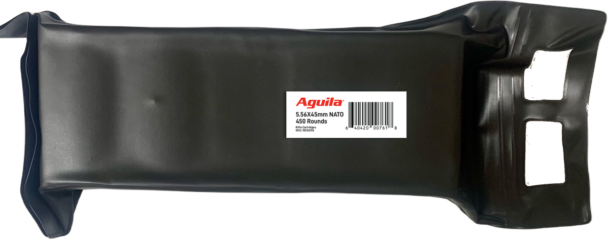 Aguila 5.56x45mm NATO Rifle Ammo  Full Metal Jacket FMJ 55 grain 