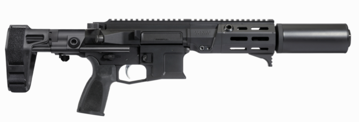 Maxim Defense PDX-SD 300 Blackout Pistol, 5.5" Barrel, Arid, w/ 7.62 Suppressor & 30-Round Mag