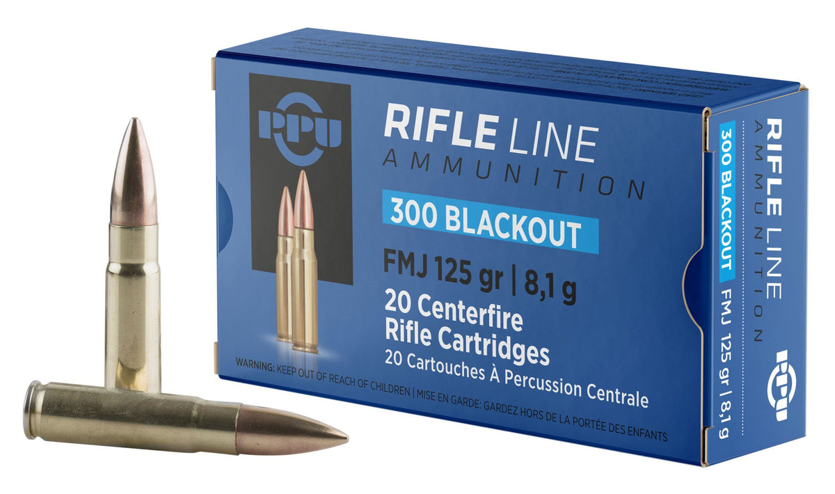 Prvi Partizan .300 AAC Blackout Rifle Ammo  Full Metal Jacket FMJ 125 grain 