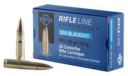 Prvi Partizan .300 AAC Blackout Rifle Ammo  Full Metal Jacket FMJ 125 grain 