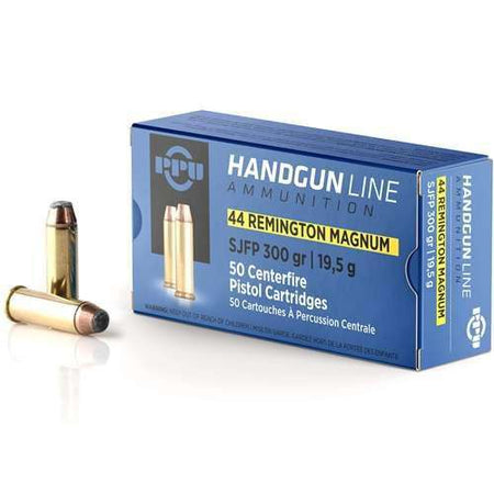 Prvi Partizan .44 Magnum Handgun Ammo Handgun Line Semi Jacketed Flat Point JSP 300 grain 