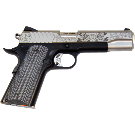 RUGER 1911 DERBY 151 RUN FOR THE ROSES EXCLUSIVE 9MM PISTOL 5" BLK/STS ENGRAVED, 2-9RD MAGS