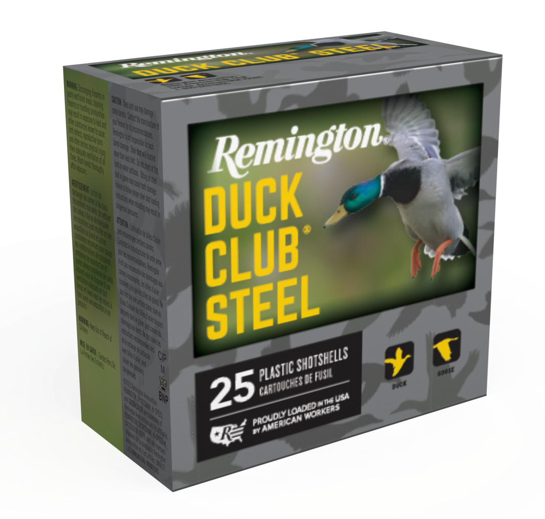 Remington 20 Gauge Shotgun Shells DUCK CLUB STEEL #4 1 oz 3 in