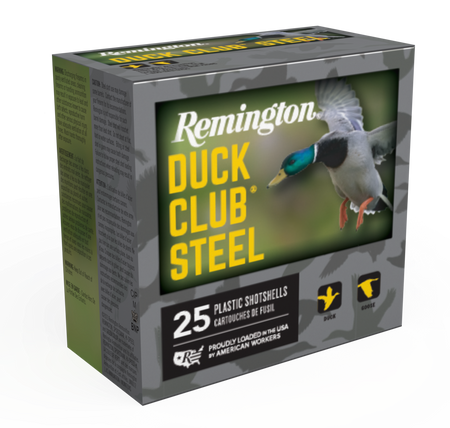 Remington 20 Gauge Shotgun Shells DUCK CLUB STEEL #4 1 oz 3 in