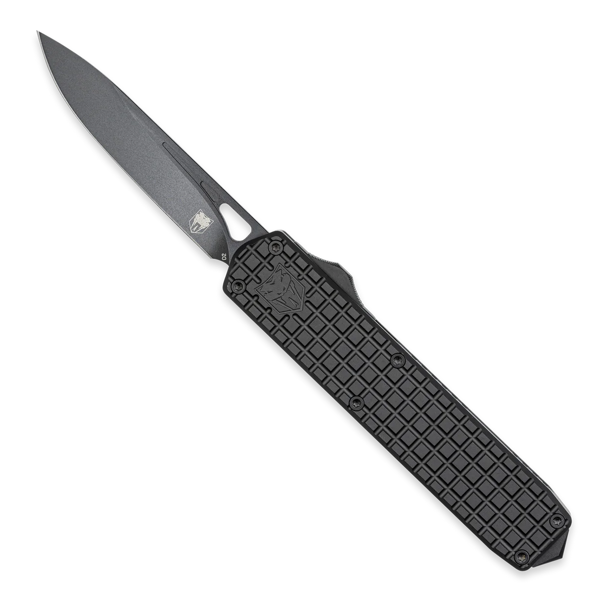 CobraTec Large Mamba Tanto Black Non-Serrated Folding Knife