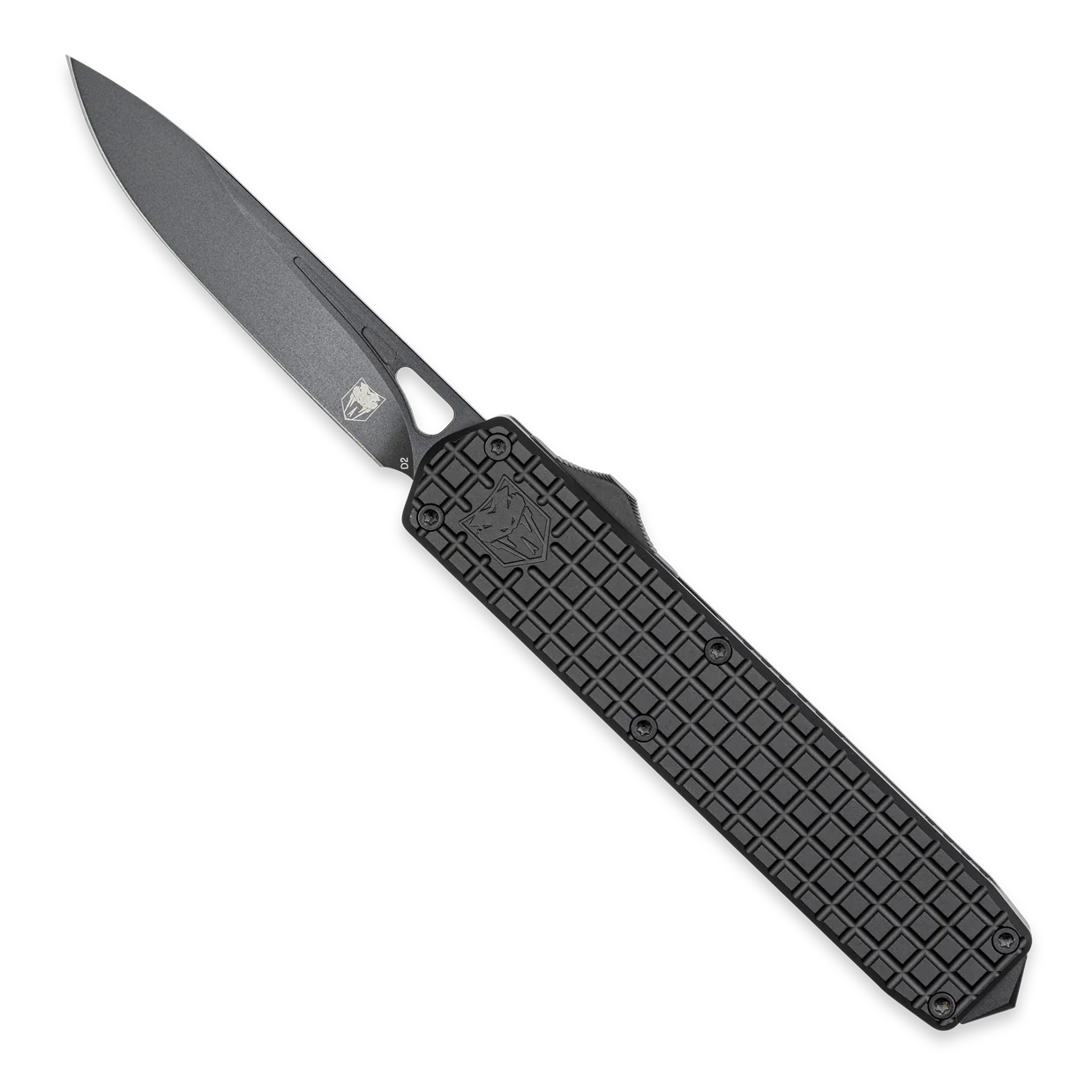 CobraTec Large Mamba Tanto Black Non-Serrated Folding Knife
